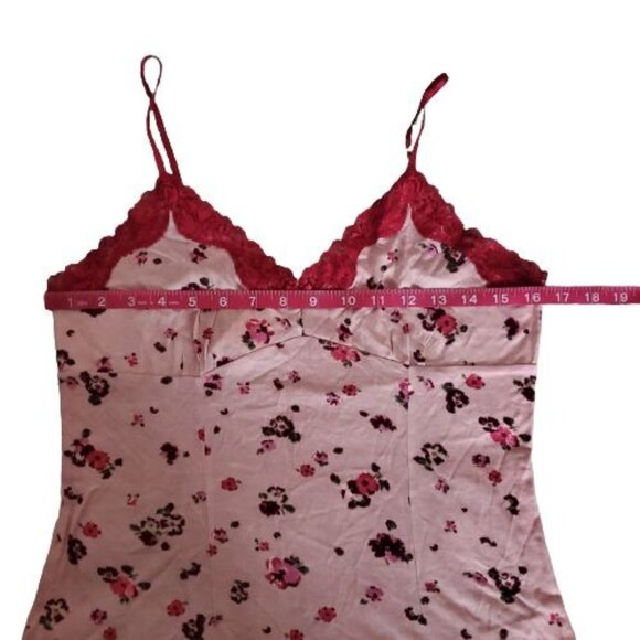 Banana Republic Women's Pink Floral Lace Trim Camisole Tank Top Size Medium NWT - Picture 11 of 12